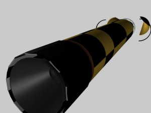 israeli arrow 3 missile 3D-Modell