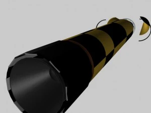 israeli arrow 3 missile 3D Model