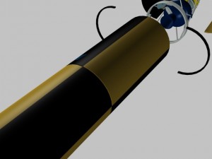 israeli arrow 3 missile 3D-Modell