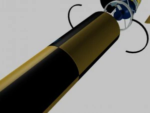 israeli arrow 3 missile 3D Model