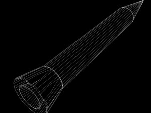 israeli arrow 3 missile 3D-Modell