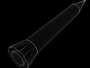 israeli arrow 3 missile 3D Model