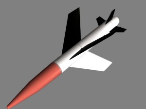 us mgm18a lacrosse missile 3D मॉडल