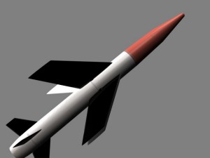 us mgm18a lacrosse missile 3D मॉडल