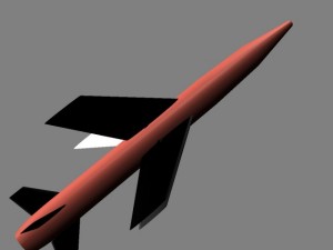 us mgm18a lacrosse missile 3D मॉडल