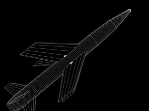 us mgm18a lacrosse missile 3D मॉडल