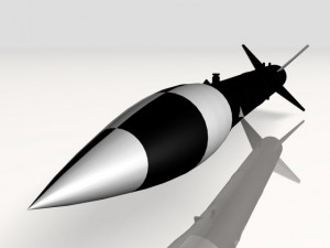 us army mrg1a honest john missile Modelo 3D