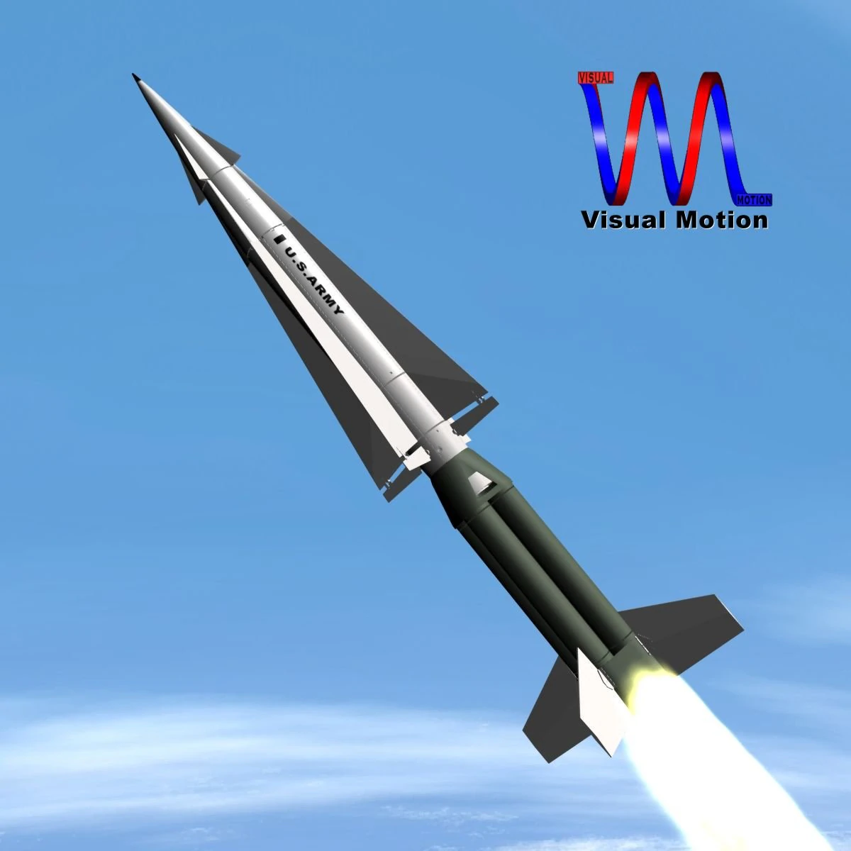 us army nike hercules missile 3D Model .c4d .max .obj .3ds .fbx .stl .blend 