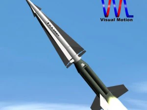 misil nike hercules del ejercito estadounidense Modelo 3D