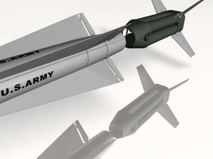 us army nike hercules missile 3D Model