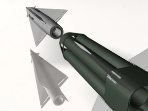 us army nike hercules missile 3D Model