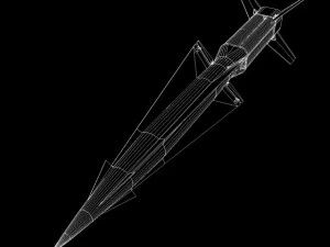 us army nike hercules missile 3D Model