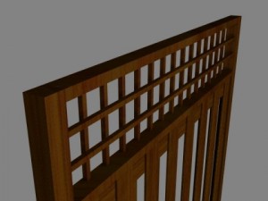 wooden fence 15 3D 模型