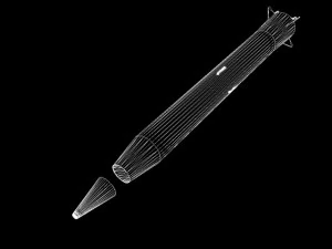 russian ss5 skean missile 3D Model