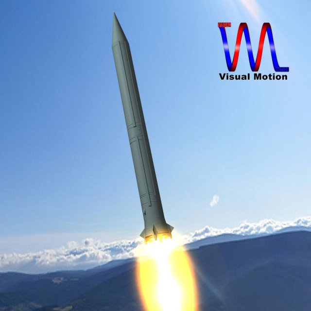 russian ss4 sandel missile 3D 모델 .c4d .max .obj .3ds .fbx .stl .blend 