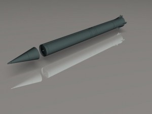 russian ss4 sandel missile 3D 모델