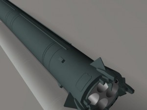 russian ss4 sandel missile 3D 모델