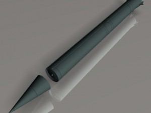russian ss4 sandel missile 3D 모델