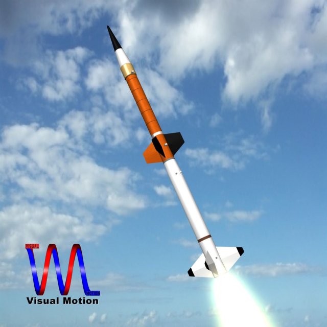 us nasa terrier nike missile Modelo 3D .c4d .max .obj .3ds .fbx .stl .blend 
