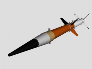 us nasa terrier nike missile Modelo 3D
