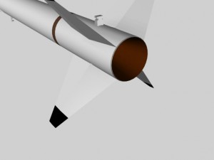 us nasa terrier nike missile Modelo 3D