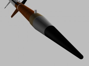 us nasa terrier nike missile Modelo 3D