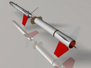 us terrierlynx rocket 3D Model