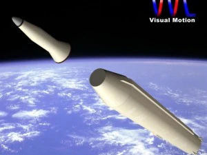 iranian simorgh missile concept 1 3D Model