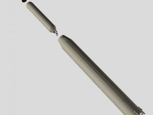 iranian simorgh missile concept 1 3D Модель
