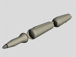iranian simorgh missile concept 1 3D Модель
