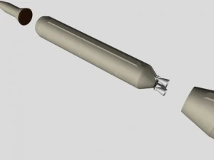 iranian simorgh missile concept 1 3D Model