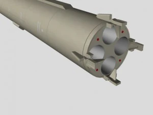 iranian simorgh missile concept 1 3D Model