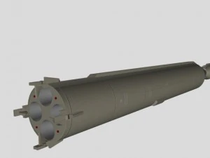 iranian simorgh missile concept 1 3D Model