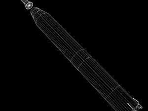iranian simorgh missile concept 1 3D Model