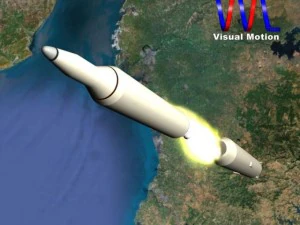 iranian simorgh missile concept 2 3D Model