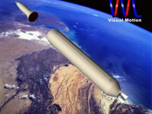 iranian simorgh missile concept 2 3D Model