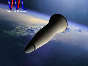iranian simorgh missile concept 2 3D Model