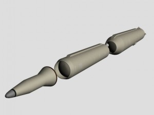 iranian simorgh missile concept 2 Modelo 3D