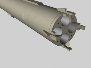 iranian simorgh missile concept 2 3D Model