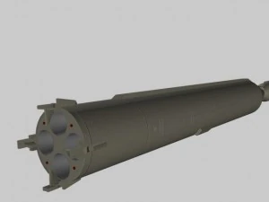 iranian simorgh missile concept 2 3D Model