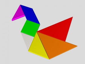 chinese tangram puzzle 3D Модель