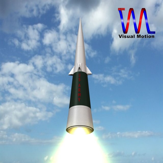 us army sprint missile 3D 模型 .c4d .max .obj .3ds .fbx .stl .blend 