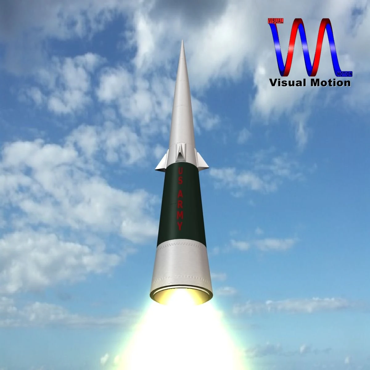 us army sprint missile 3D Model .c4d .max .obj .3ds .fbx .stl .blend 