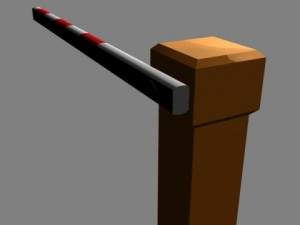 barrier gate 1 Modelo 3D