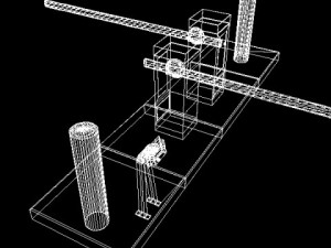traffic barrier gate 3 Modello 3D