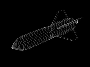 iranian sagheb bomb 3D Model