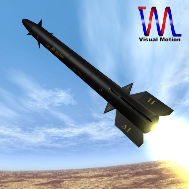 iranian persian gulf missile 3D Model .c4d .max .obj .3ds .fbx .stl .blend 