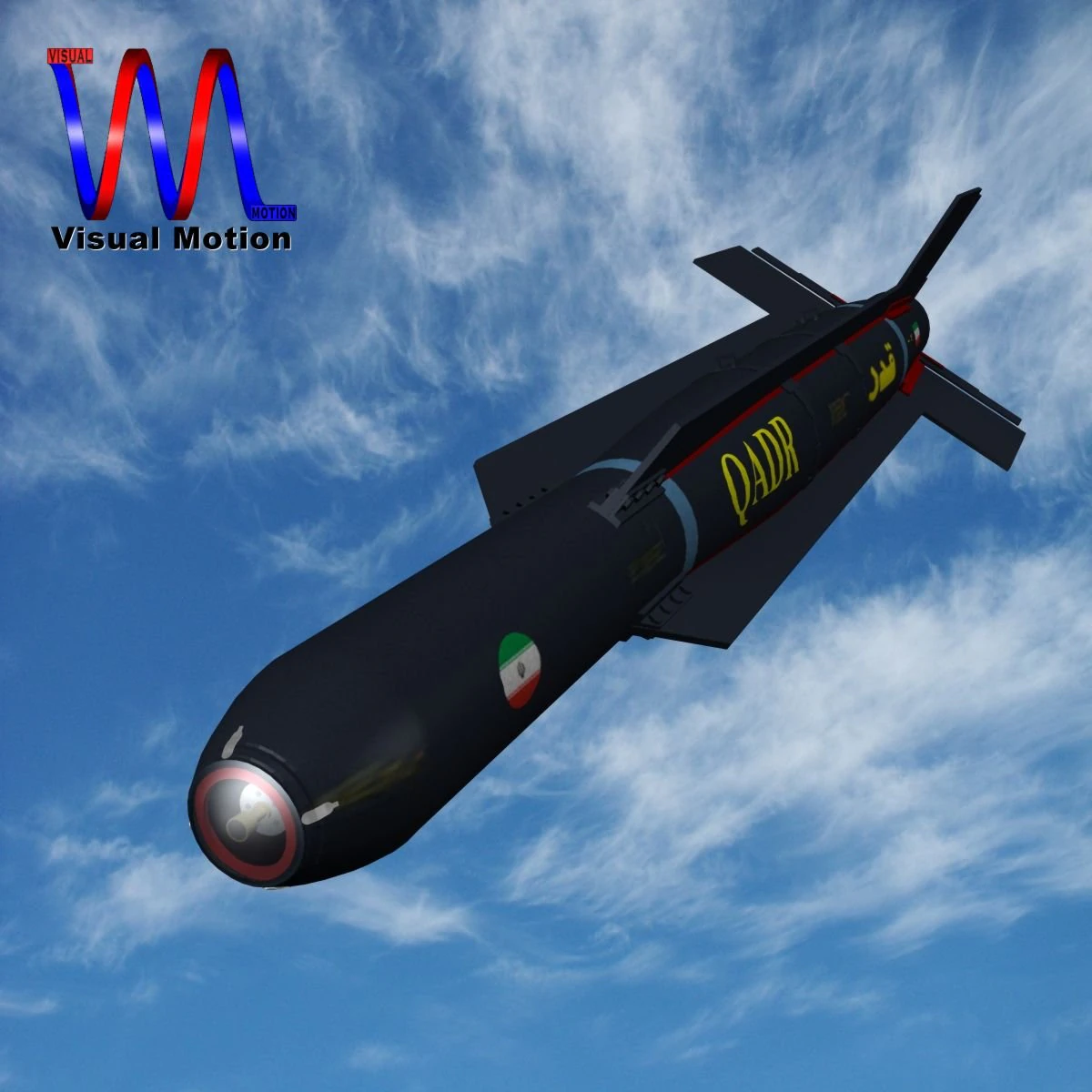 iranian qadr bomb 3D Model .c4d .max .obj .3ds .fbx .stl .blend 