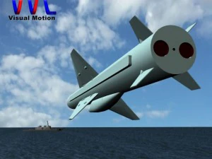 iranian noor cruise missile 3D Model