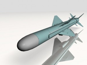 iranian noor cruise missile Model 3D